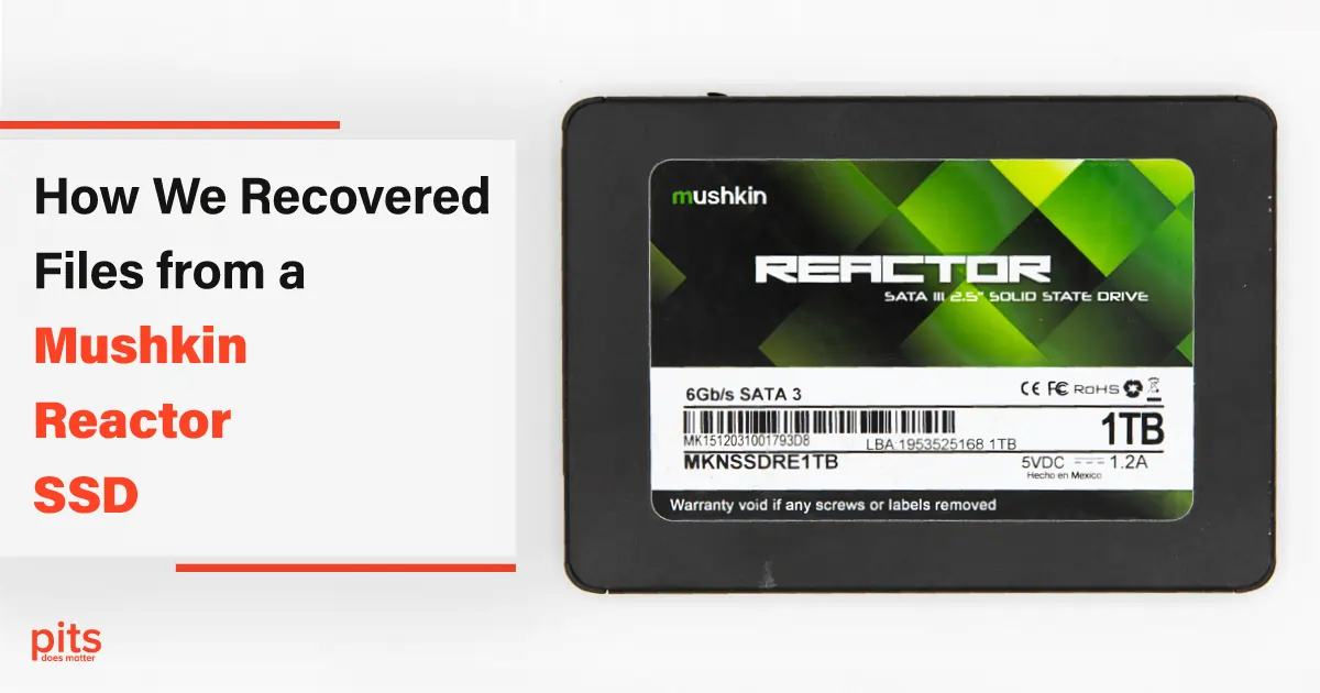 How We Recovered Files from a Mushkin Reactor SSD