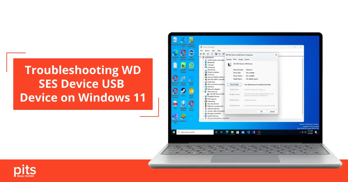 Troubleshooting WD SES Device USB Device on Windows 11