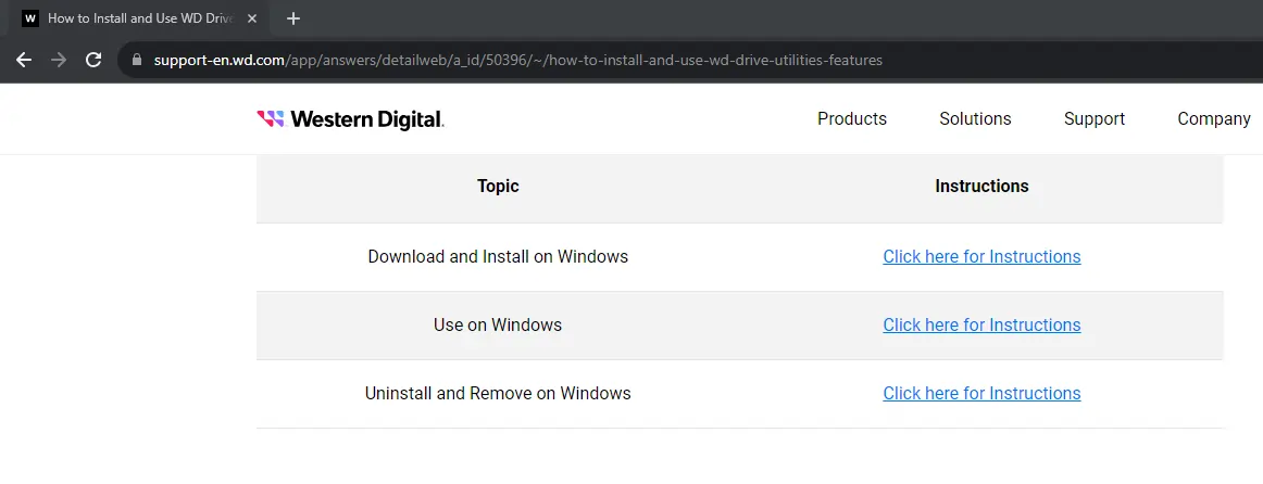 wd utilities software