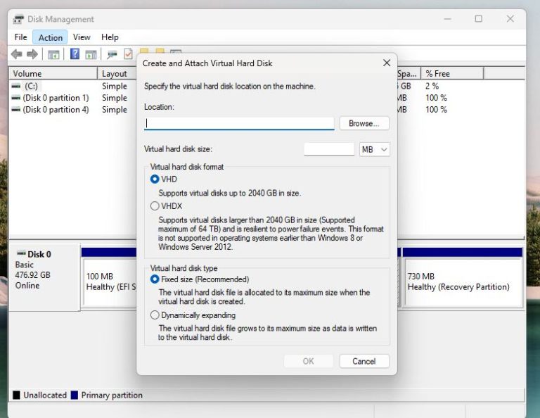 What is a Virtual Hard Disk - How to Use & Open VHD file