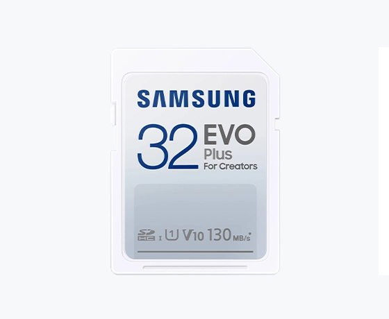 Samsung 32GB EVO Plus SD card for creators