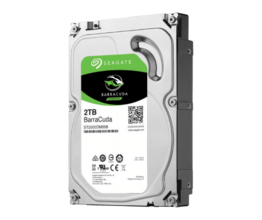 Seagate 2TB BarraCuda internal hard drive.