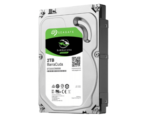 Seagate 2TB BarraCuda internal hard drive.